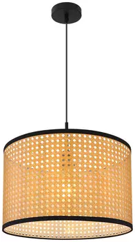Подвесной светильник Globo, 45x140 см, натуральный/черный