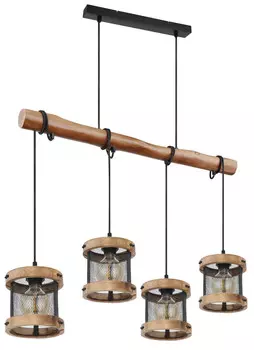 Подвесной светильник Globo, 85x16x120 см, черный/темно-коричневый