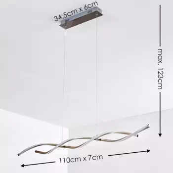 Подвесной светильник Hofstein, белый