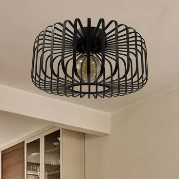 Подвесной светильник I Cage I для гостиной, E27, подвесной светильник, современный подвесной светильник Vertigo, спальня, потолочный светильник из металла, спальня черный Bamyum