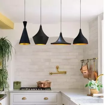 Подвесной светильник I Magna I подвесной светильник 4 лампочки черный винтажный светильник Bamyum