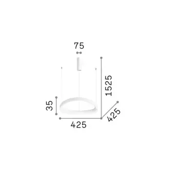 Подвесной светильник IdealLux, черный