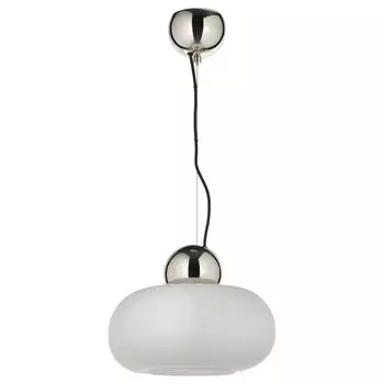 Подвесной светильник Ikea Dejsa, 36 см, хромированный/молочный стекло