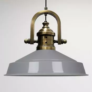 Подвесной светильник Industrial Asletl-Marine Vintage 40 см - Серый Bamyum