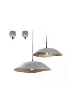 Подвесной светильник из 2-х Garis, серебро Loberon, серебро