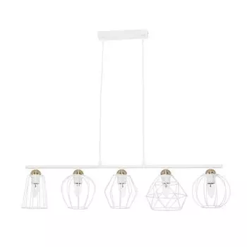 Подвесной светильник из белой металлической проволоки, подвесной светильник, обеденный стол, столовая Licht-Erlebnisse