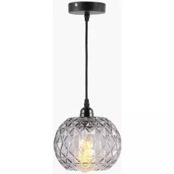 Подвесной светильник Kayoom «Corvus», 1 лампочка, лампа E27 | без лампочек, ручная работа, современный, цвет transparent/grau