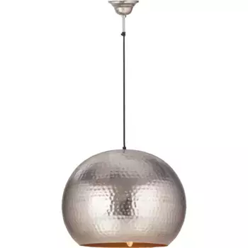 Подвесной светильник Kayoom «Fabricia», 1 лампочка, лампа E27 | без лампочки, металлический подвесной светильник в индустриальном стиле, ручная работа в форме колокола, цвет nickelfarben