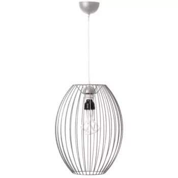 Подвесной светильник Kayoom «Оливия 110 подвесной светильник», 1 лампочка, лампочка Е27 | без лампочек, минималистичный, современный, гармоничный, серебряный