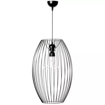 Подвесной светильник Kayoom «Подвесной светильник Reyna 110», 1 лампочка, лампочка E27 | без лампочек, индустриальный и ностальгический дизайн, черный