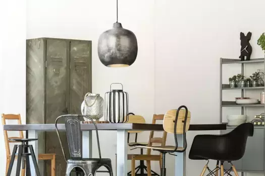 Подвесной светильник Kayoom "Sawyer", лампа E27 | без лампочек, современный, можно комбинировать по-разному 40,5 см, Высота: 43,00 см., цвет bronze