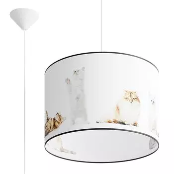 Подвесной светильник KITTY 40 1xE27 15Вт ПВХ 95x40x40см Sollux Lighting, мультиколор