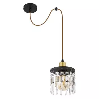 Подвесной светильник, кристаллы, дерево, регулируется по высоте, В 120 см. Globo Lighting