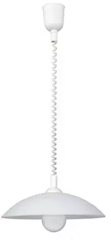 Подвесной светильник круглый из пластика, стекла, белого цвета 40см, рулонный. Rabalux, белый