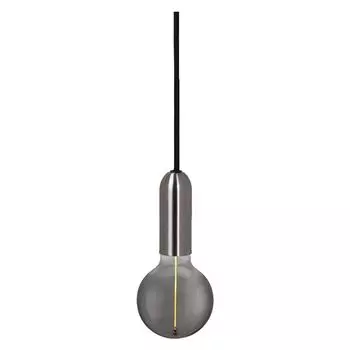 Подвесной светильник LEDVANCE Vintage 1906 ROUND E27, хром, макс. 25 Вт (LED 15 Вт), цоколь E27, круглый плафон, подвесной светильник для интерьера, комбинация с винтажными лампами 1906 года, комбинация с умными лампами