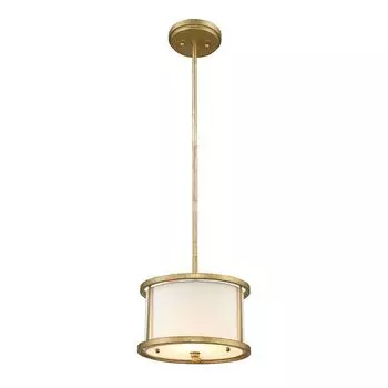 Подвесной светильник Lemuria 1xE27, 60 Вт, мягкая сталь, золото, Высота: 28,6–150 см, 26,7 см, регулировка яркости, высота Elstead Lighting