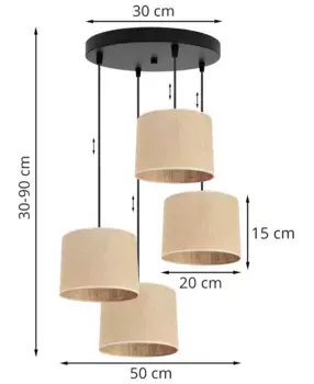 Подвесной светильник LIGHT HOME LH, черный