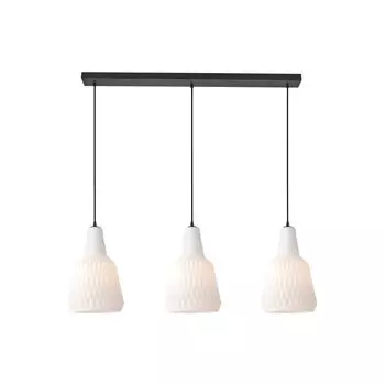 Подвесной светильник Lindby "Беларион" белый из стекла, синий