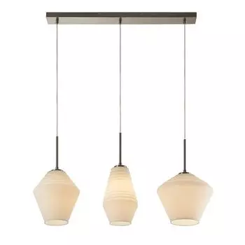 Подвесной светильник Lindby 'Ekkis' белого цвета из стекла