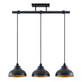 Подвесной светильник Lindby 'Emna' черного цвета из металла