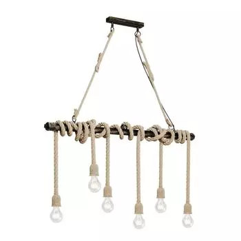 Подвесной светильник Lindby 'Hajo' коричневого цвета из металла