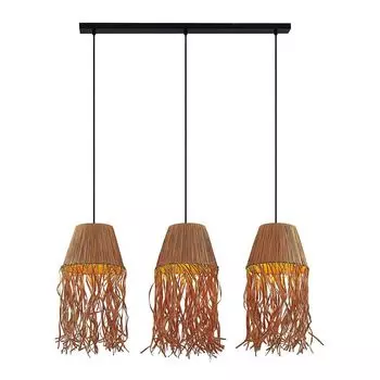 Подвесной светильник Lindby "Лиридона" кремового цвета из бумаги, черный