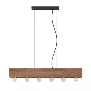 Подвесной светильник Lindby "Малвин" из дерева