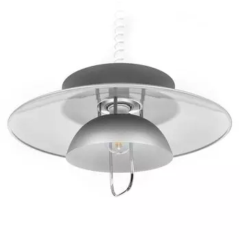 Подвесной светильник Lindby "Надия" из алюминия из металла, серый