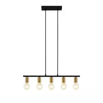 Подвесной светильник Lindby 'Peppina' черного цвета из металла