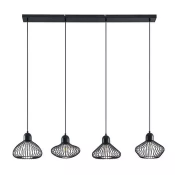 Подвесной светильник Lindby 'Raelyn' черного цвета из металла, черный