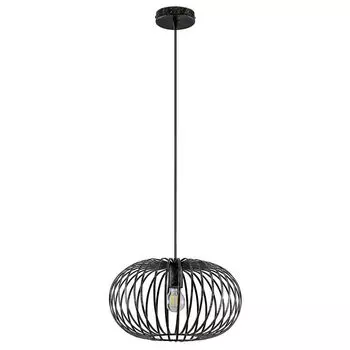 Подвесной светильник Lindby 'Rosalea' черного цвета из металла