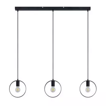 Подвесной светильник Lindby 'Shaima' черного цвета из металла