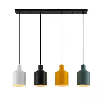 Подвесной светильник Lindby 'Tirane' черного цвета из металла