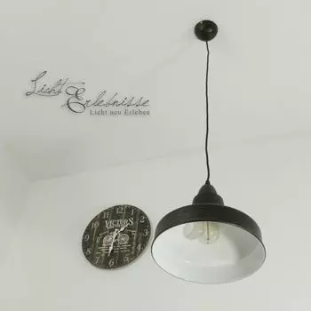 Подвесной светильник Loft из металла коричнево-золотого цвета. Подвесной светильник 26 см с подвесным светильником с цоколем E27. Licht-Erlebnisse