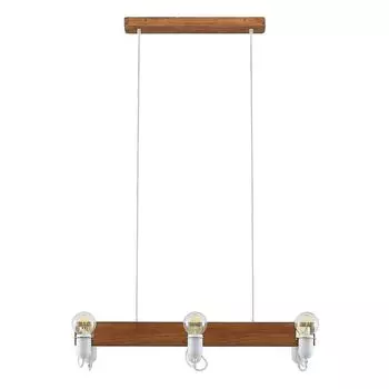 Подвесной светильник Lucande 'Becky' белого цвета из дерева