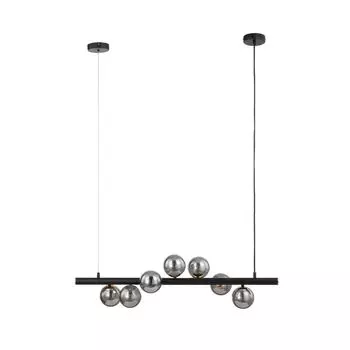 Подвесной светильник Lucande 'Diborah' из алюминия и стекла, серый