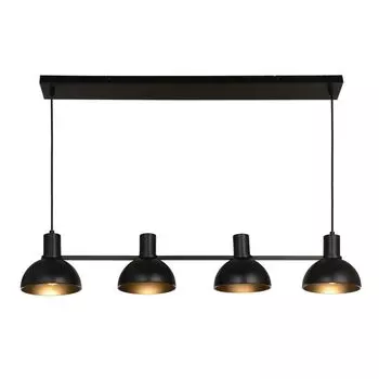 Подвесной светильник Lucande 'Mostrid' черного цвета из металла