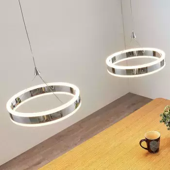 Подвесной светильник LUCANDE, серебряный