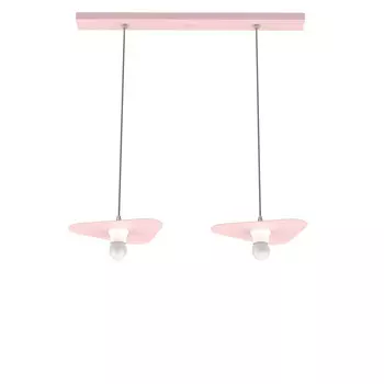 Подвесной светильник Lumicom, 25x30x7 см, розовый