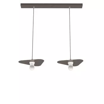 Подвесной светильник Lumicom, 25x30x7 см, серо-коричневый