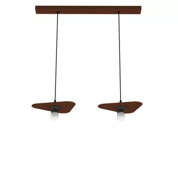 Подвесной светильник Lumicom, 25x30x7 см, темно-коричневый