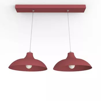 Подвесной светильник Lumicom, 30x30x15 см, красный