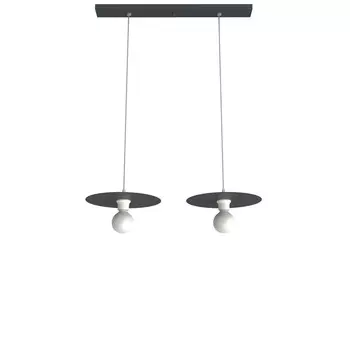 Подвесной светильник Lumicom, 30x30x7 см, антрацит