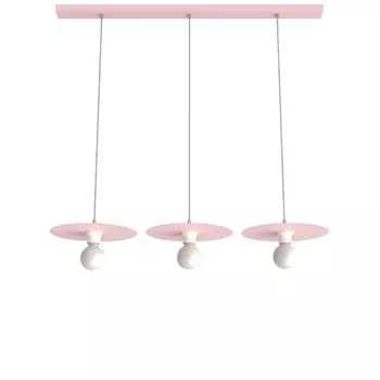 Подвесной светильник Lumicom, 30x30x7 см, розовый