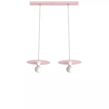 Подвесной светильник Lumicom, 30x30x7 см, розовый