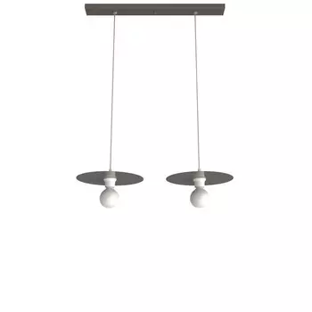 Подвесной светильник Lumicom, 30x30x7 см, серо-коричневый