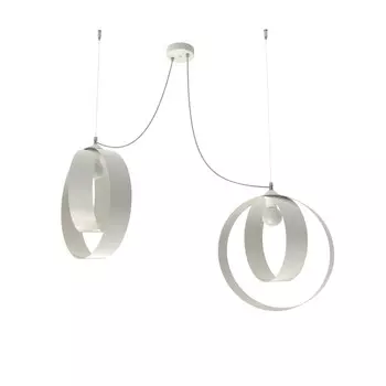 Подвесной светильник Lumicom, 40x40x120 см, белый глянцевый