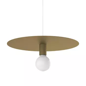 Подвесной светильник Lumicom, 40x40x7 см, золотой