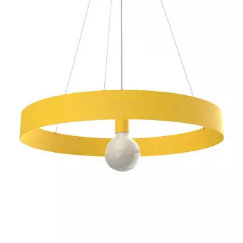 Подвесной светильник Lumicom, 60x60x6 см, желтый