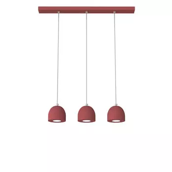 Подвесной светильник Lumicom, 6,5x69x120 см, красный